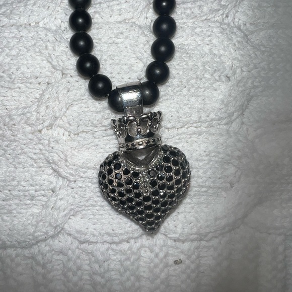 King Baby Black Heart Necklace and Rose Bracelet - Picture 9 of 9